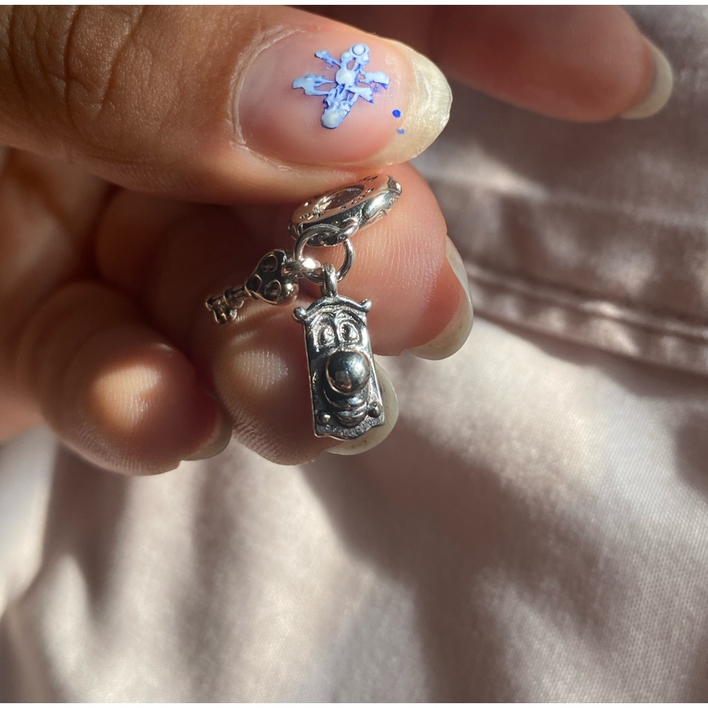 Disney x Pandora Alice in Wonderland Key & Door Knob Dangle Charm